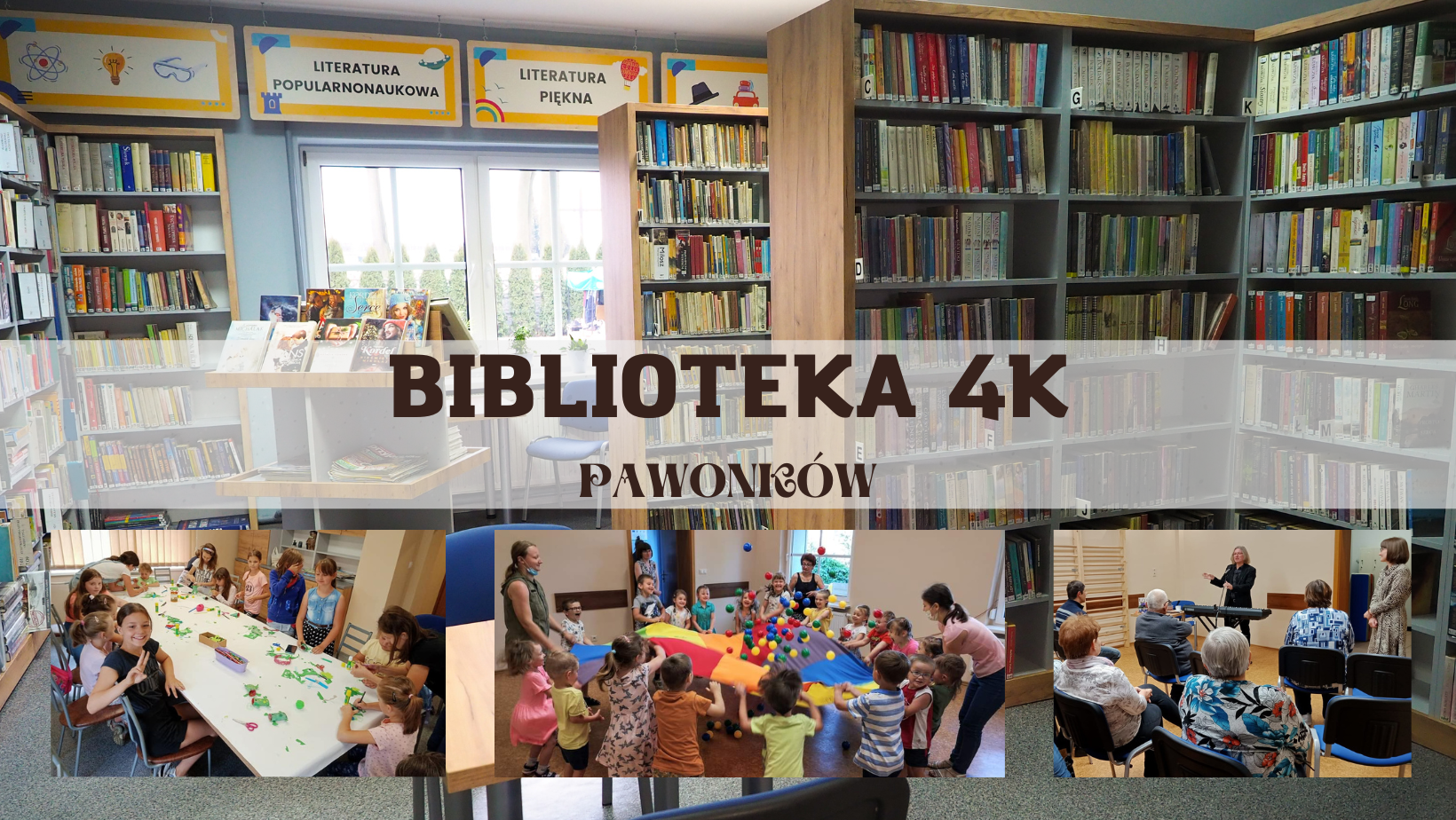 Biblioteka 4K: książka, kultura, kreatywność, koncentracja!